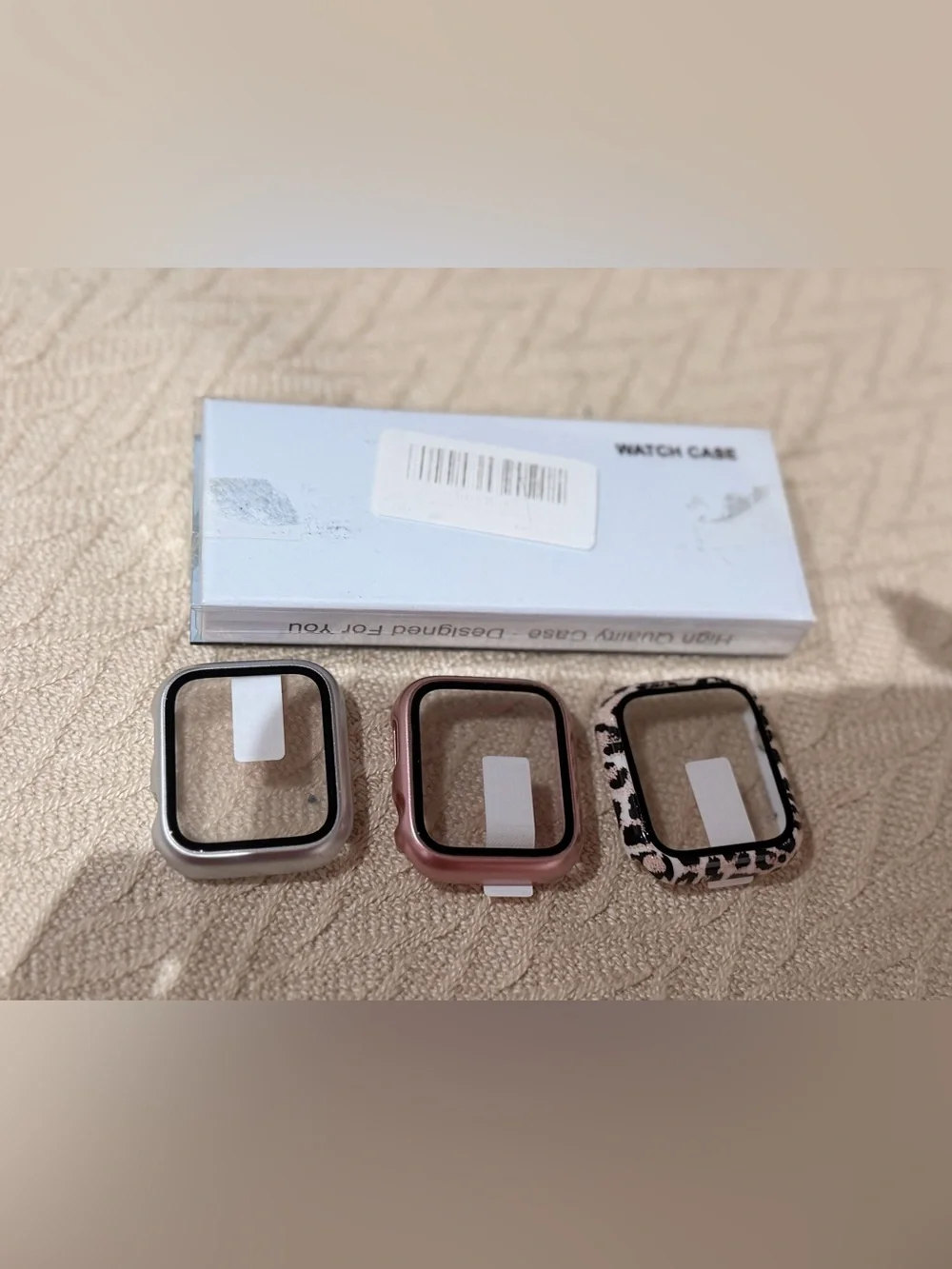 Set of 3  Protective Case for Smartwatch - Compatible Electronics Wearable